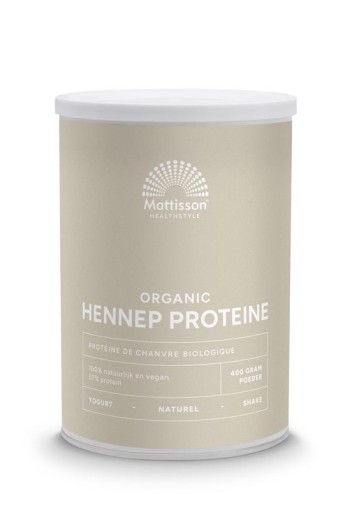 Mattisson Vegan hennep proteine 50% bio (400 Gram)
