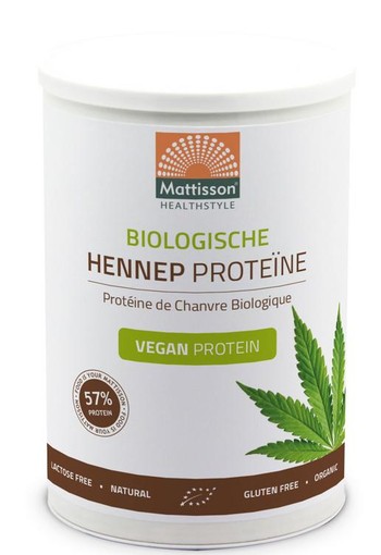 Mattisson Vegan hennep proteine 50% bio (400 Gram)