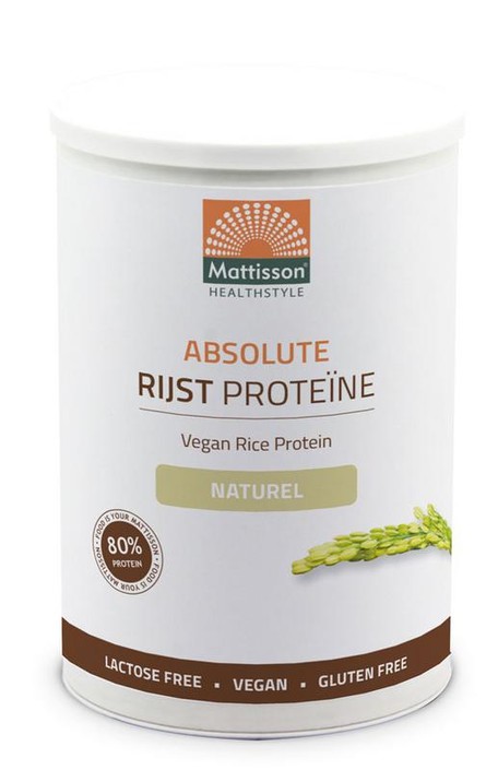 Mattisson Absolute rijst proteine poeder vegan 80% (400 Gram)