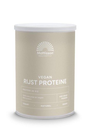 Mattisson Absolute rijst proteine poeder vegan 80% (400 Gram)