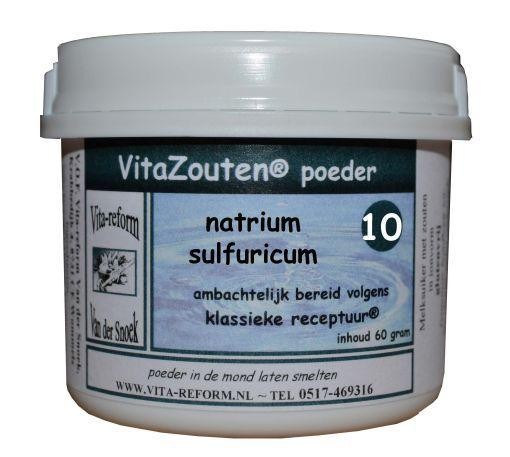 Vitazouten Natrium sulfuricum poeder nr. 10 (60 Gram)