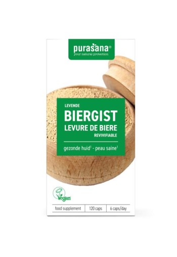 Purasana Levende biergist vegan (120 Capsules)