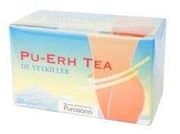 Purasana Pu-erh thee builtjes vegan (20 Zakjes)