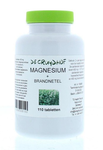 Cruydhof Magnesium en brandnetel (110 Tabletten)