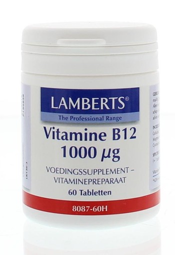 Lamberts Vitamine B12 1000mcg (cyanocobalamine) (60 Tabletten)