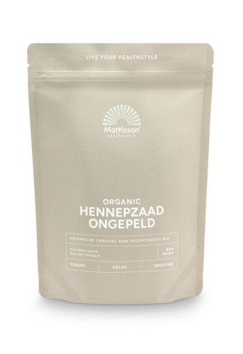 Mattisson Hennepzaad ongepeld bio (400 Gram)