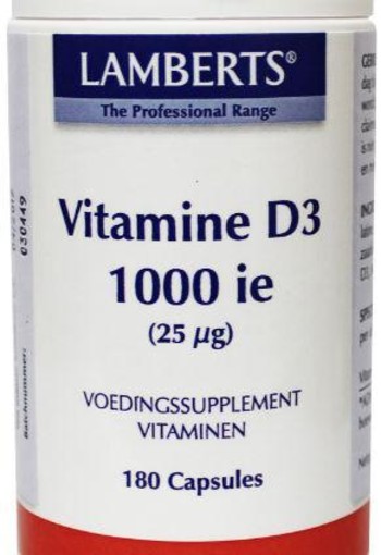 Lamberts Vitamine D3 1000IE/25mcg (180 Capsules)