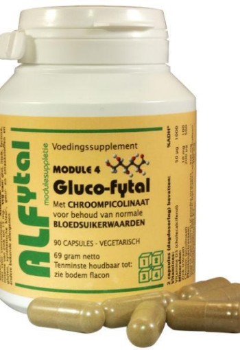 Alfytal Gluco-fytal bloedsuikerformule (90 Vegetarische capsules)