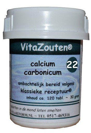 Vitazouten Calcium carbonicum VitaZout Nr. 22 (120 Tabletten)