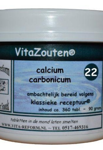 Vitazouten Calcium carbonicum VitaZout nr. 22 (360 Tabletten)