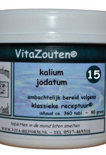 Vitazouten Kalium jodatum VitaZout nr. 15 (360 Tabletten)