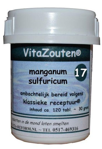 Vitazouten Manganum sulfuricum VitaZout nr. 17 (120 Tabletten)