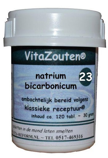 Vitazouten Natrium bicarbonicum VitaZout nr. 23 (120 Tabletten)