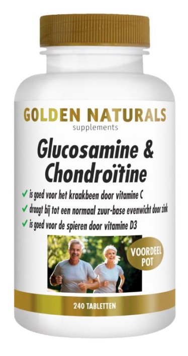 Golden Naturals Glucosamine & chondroitine (240 Tabletten)