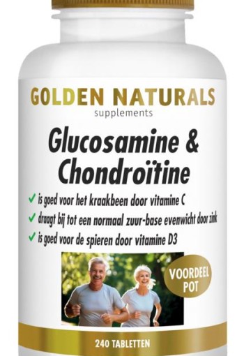 Golden Naturals Glucosamine & chondroitine (240 Tabletten)