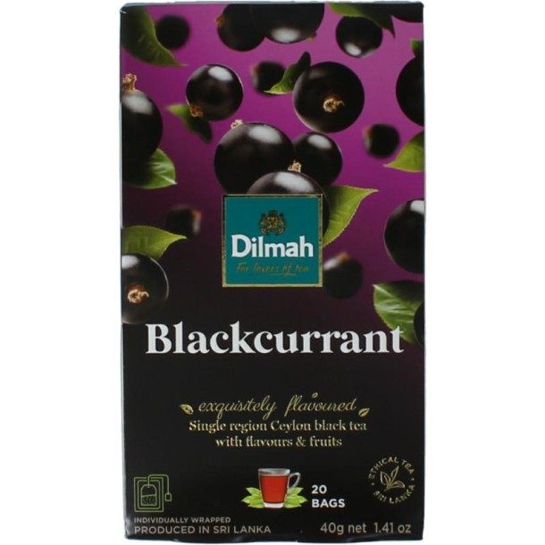 Dilmah Blackcurrant fun tea (20 Zakjes)