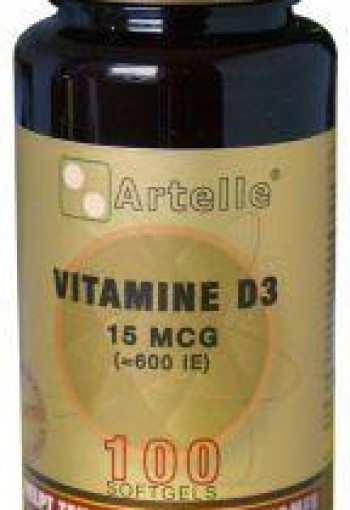 Artelle Vitamine D3 15 mcg (100 Capsules)