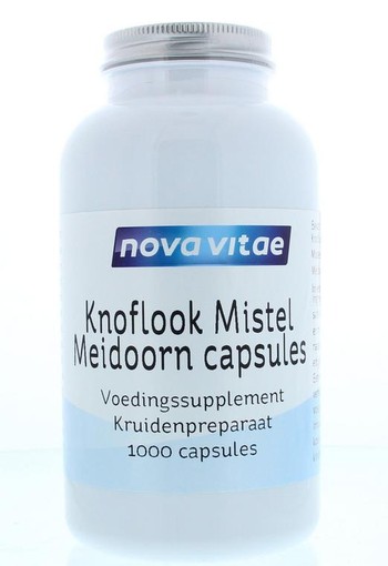 Nova Vitae Knoflook mistel / maretak meidoorn (1000 Capsules)