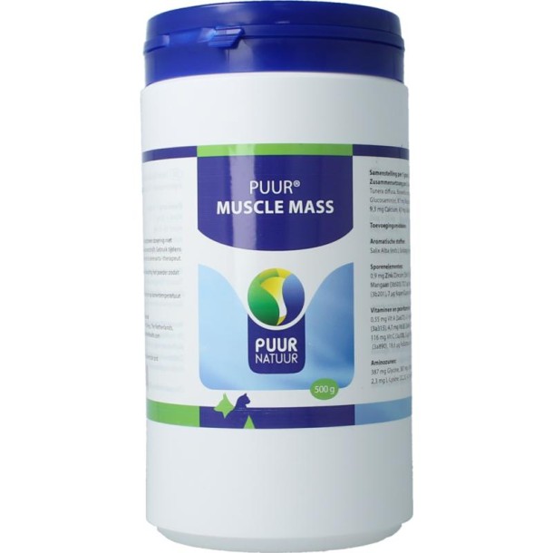Puur Muscle mass hond/kat (500 Gram)