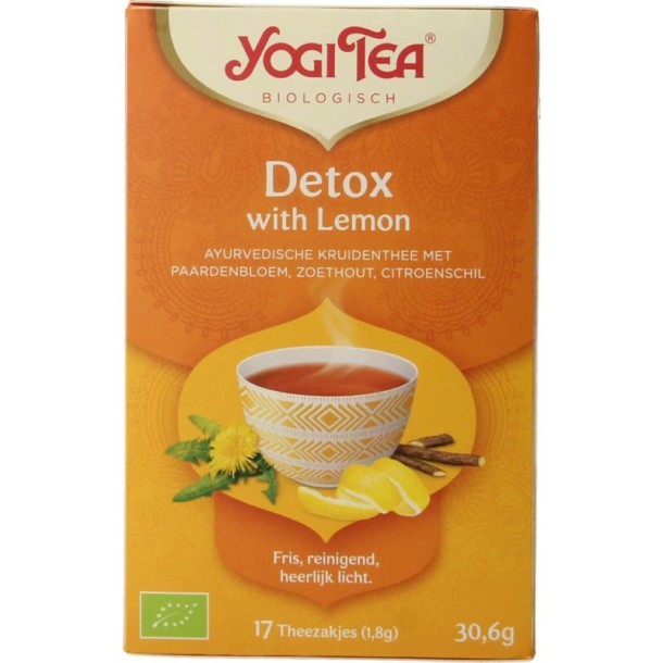 Yogi Tea Detox with lemon bio (17 Zakjes)