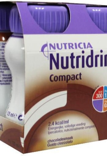 Nutridrink Compact chocolade 125 ml (4 Stuks)
