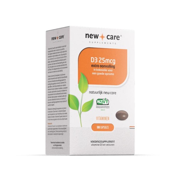 New Care Vitamine D3 25mcg (100 Capsules)