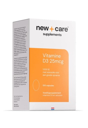 New Care Vitamine D3 25mcg (100 Capsules)