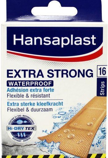Hansaplast Extra strong waterproof (16 Stuks)