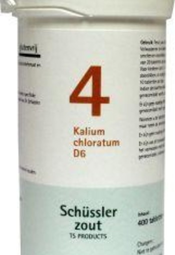 Pfluger Kalium chloratum 4 D6 Schussler (400 Tabletten)