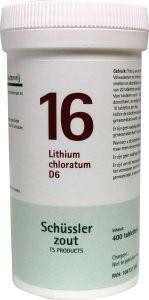 Pfluger Lithium chloratum 16 D6 Schussler (400 Tabletten)