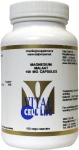 Vital Cell Life Magnesium malaat 150 mg capsules (100 Vegetarische capsules)