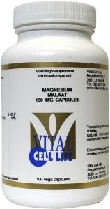 Vital Cell Life Magnesium malaat 150mg capsules (100 Vegetarische capsules)