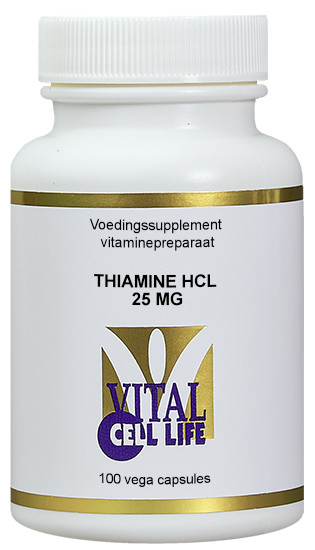 Vital Cell Life Thiamine HCL 25 mg (100 Vegetarische capsules)