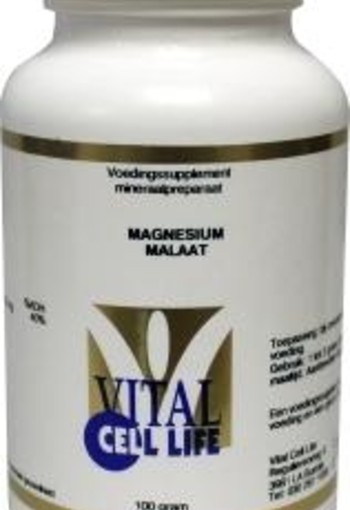 Vital Cell Life Magnesium malaat poeder (100 Gram)