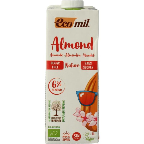 Ecomil Amandeldrank naturel suikervrij bio (1 Liter)