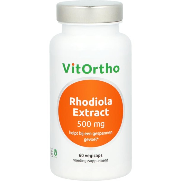 Vitortho Rhodiola extract 500 mg (60 Vegetarische capsules)