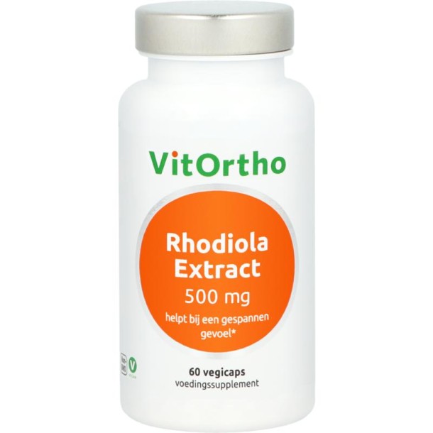 Vitortho Rhodiola extract 500mg (60 Vegetarische capsules)