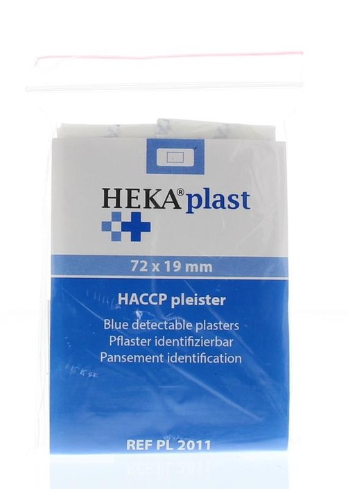 Heka HACCP pleisters blauw 72 x 19mm (25 Stuks)