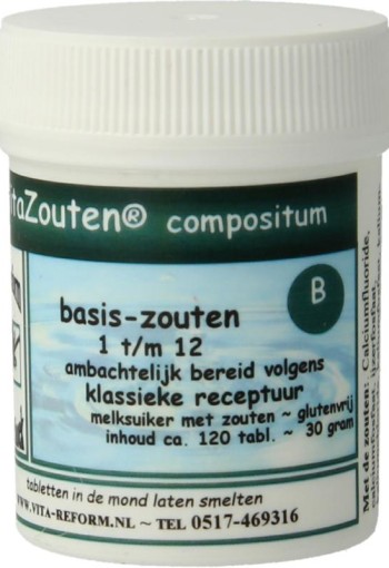 Vitazouten Compositum basis 1 t/m 12 (120 Tabletten)