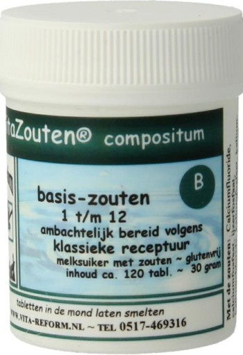 Vitazouten Compositum basis 1 t/m 12 (100 Tabletten)