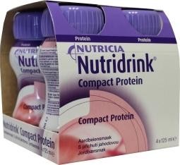 Nutridrink Compact proteine aardbei 125ml (4 Stuks)