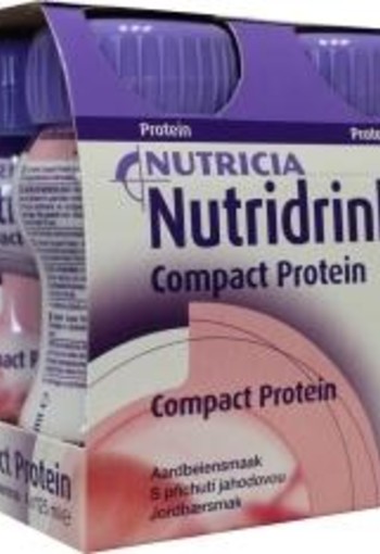 Nutridrink Compact proteine aardbei 125ml (4 Stuks)
