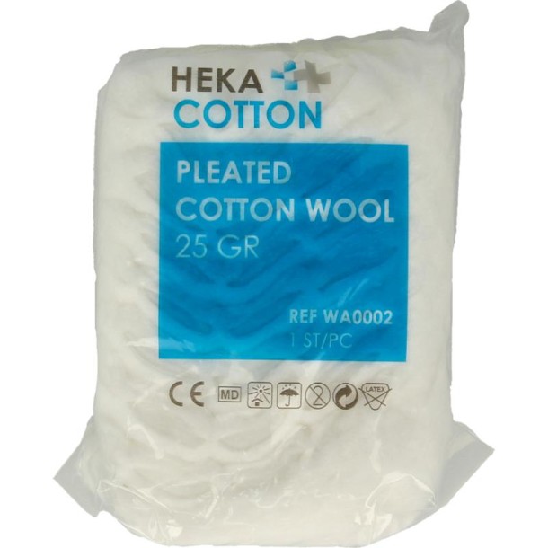 Heka Verbandwatten zigzag (25 Gram)