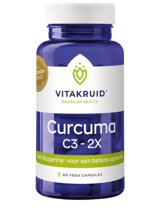 Vitakruid Curcuma C3 - 2X (60 Vegetarische capsules)