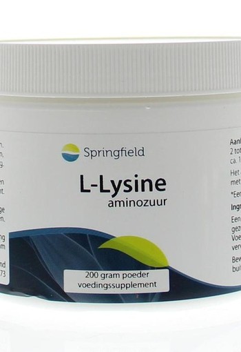 Springfield L-Lysine HCL poeder (200 Gram)