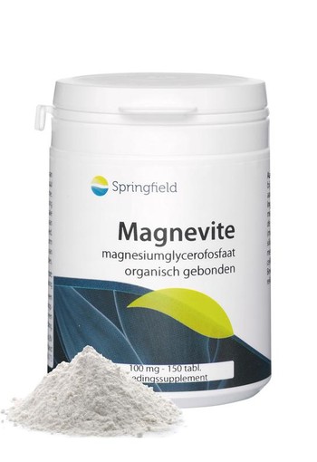 Springfield Magnevite magnesium glycerofosfaat 100 mg (150 Tabletten)
