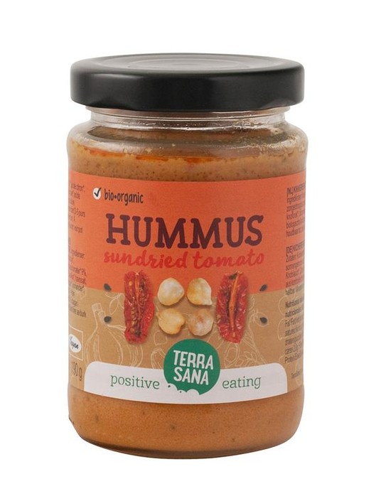 Terrasana Hummus spread zongedroogde tomaat bio (190 Gram)