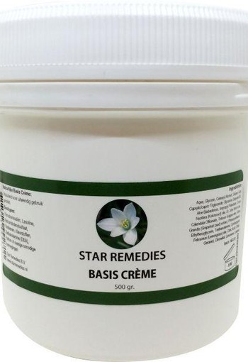 Star Remedies Basis creme 100% natuurlijk (500 Gram)
