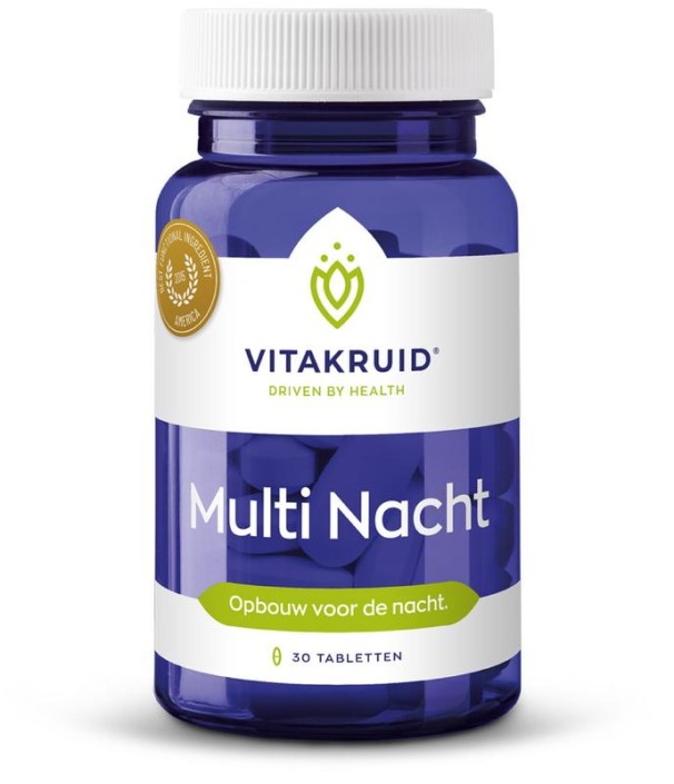 Vitakruid Multi Nacht 100% Vegan (30 Tabletten)