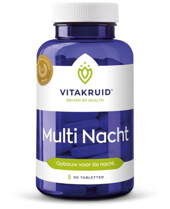 Vitakruid Multi Nacht 100% Vegan (90 Tabletten)